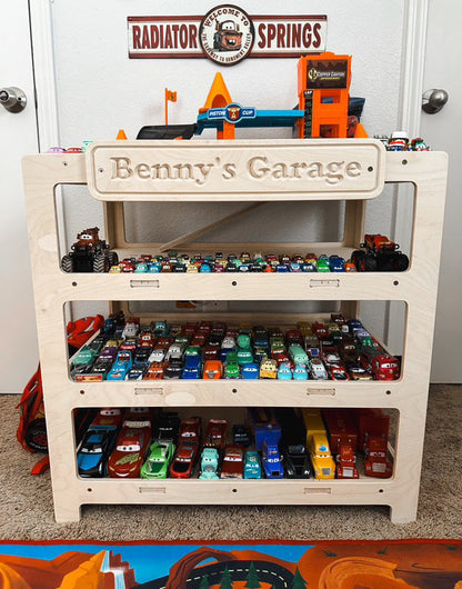 CADEN- Toy Car Ramp + Storage