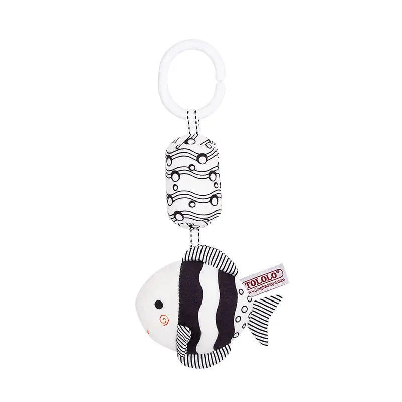 Stroller Hanging Bell Plush Doll Baby Rattles Newborn Visual Toy