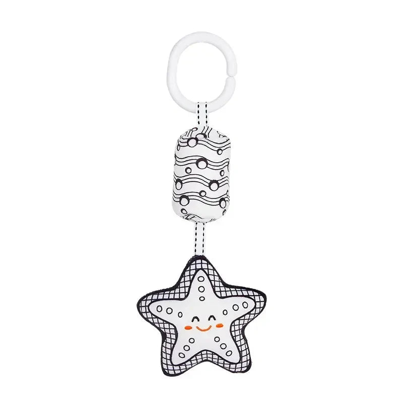 Stroller Hanging Bell Plush Doll Baby Rattles Newborn Visual Toy