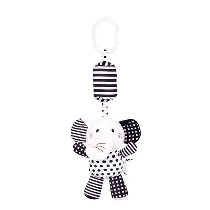 Stroller Hanging Bell Plush Doll Baby Rattles Newborn Visual Toy