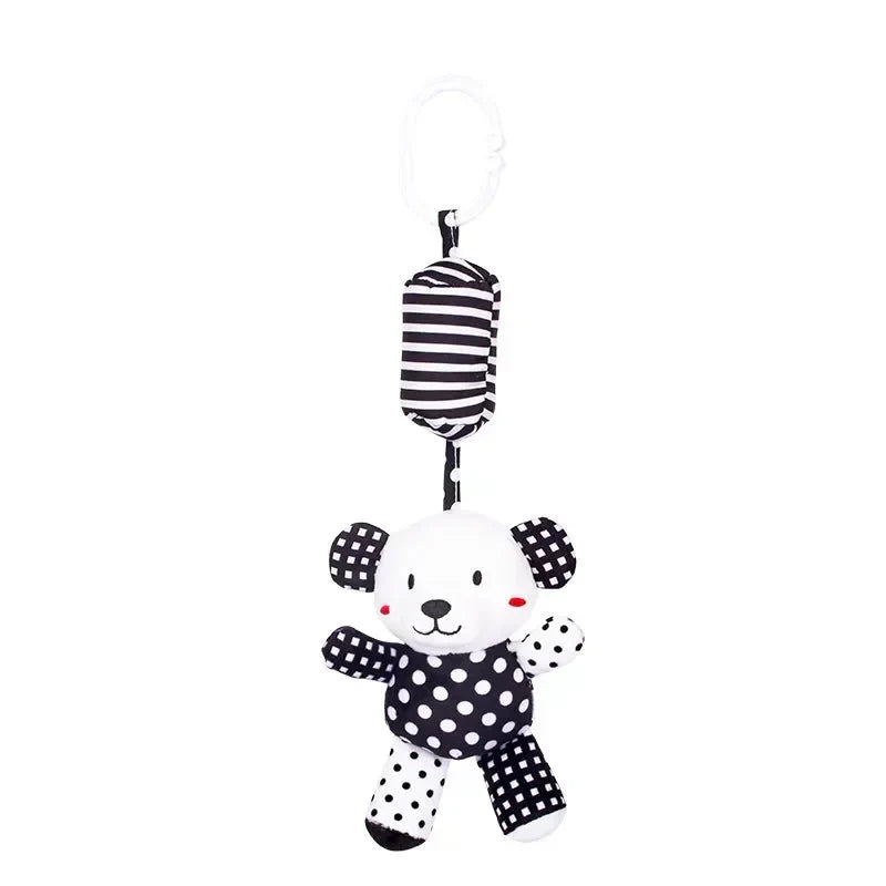 Stroller Hanging Bell Plush Doll Baby Rattles Newborn Visual Toy