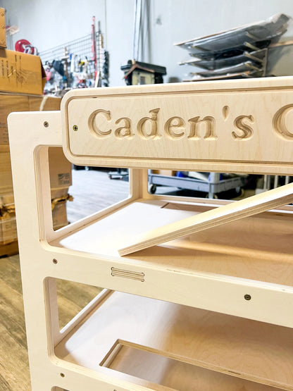 CADEN- Toy Car Ramp + Storage